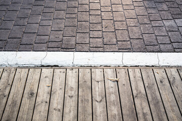 Pine wooden panel wall interior background