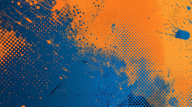 Fototapeta Abstract comic background illustration, pop art and comic cartoon style background