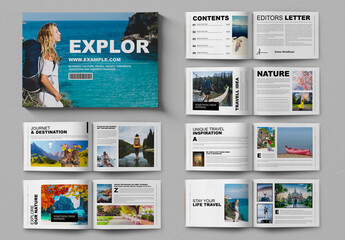 Travel Magazine Layout Landscape