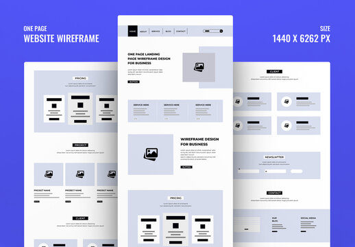 Website Wireframe Layout