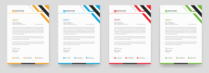 Corporate business letterhead identity stationary items. letterhead, letter head, Business letterhead design.