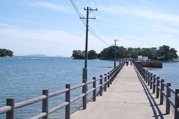 Obraz premium 島の電柱