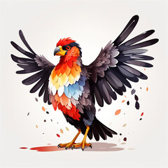 Obraz premium colorful illustration of a bird