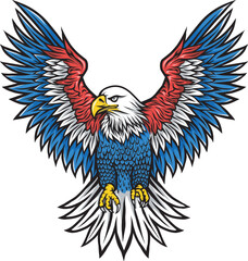 Majestic American Eagle Flag Art