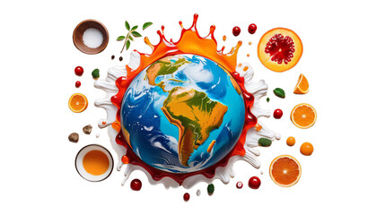 hot dripping planet climate global unhabitable melting concept earth change warming living glow risk danger future temperature rising red warm sea environmental melt drip dripped destroy destroyed