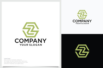 letters Z and K combined perfectly into a new, modern and original Logo inspiration design, vector square letter logo icon design