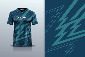 Tshirt mockup abstract grunge sport jersey design for football soccer, racing, esports, running, blue white color