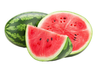 isolated delicious and natural watermelon fruit slice