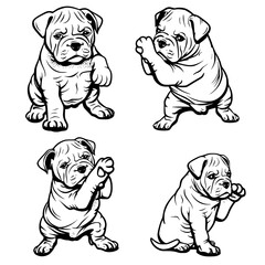 Dog vector, line art Dog, Dog outline, Dog svg, Dog png, Dog illustration, Labrador Retriever Dog, German Shepherd Dog, Golden Retriever Dog, Bulldog Dog, Beagle Dog, Poodle Dog, Boxer Dog, Dachshund 