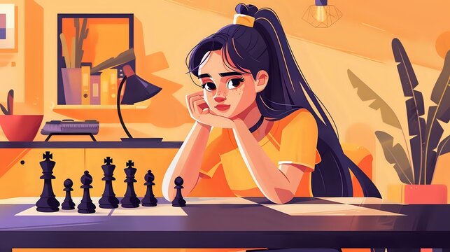 Cozy Setting for a Passionate Chess Player