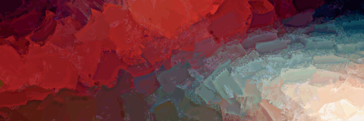 concept wall mural blended abstract layered shadow brush stroke bright red gradient pearl white blue color tone 