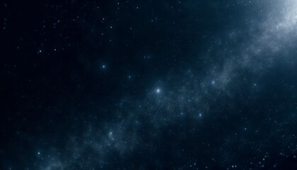 A starry night sky with twinkling stars, capturing the vastness of space, set on a dark background, embodies the concept of the universe. Generative AI