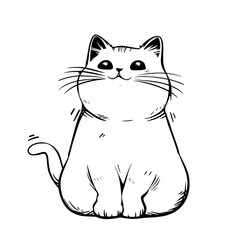 cat vector, line art cat, cat outline, cat svg, cat png, cat illustration, Persian cat, Siamese, Maine Coon, Persian, Ragdoll, Bengal, Scottish Fold, Sphynx, Abyssinian, Russian Blue, Norwegian Forest