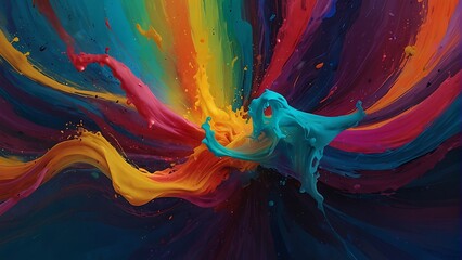 Abstract colorful background Color Flow Series Stream of Creativity