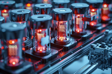 Redox Flow Batteries with Nanowire Technology for Efficient Energy Storage in Cinematic Photographic Style