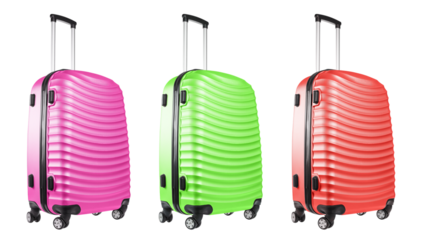 Set of travel suitcases, cut out