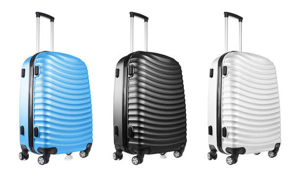 Set of travel suitcases, cut out