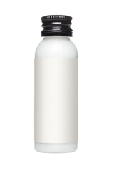 Small white bottle cut out