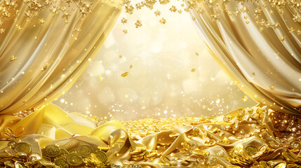 Festive holiday gold Luxury Elegant Texture Bright Decorative Festive background
