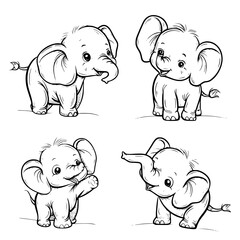 Elephant SVG, Elephant Svg, Elephant Clipart, Doodle Animal Svg, Doodle Elephant Svg, Cute Elephant Svg, Elephant Png, Elephant Vector, Jungle Animal Svg, Cute Baby Elephant Svg, Elephant Outline Svg,
