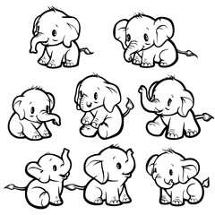 Elephant SVG, Elephant Svg, Elephant Clipart, Doodle Animal Svg, Doodle Elephant Svg, Cute Elephant Svg, Elephant Png, Elephant Vector, Jungle Animal Svg, Cute Baby Elephant Svg, Elephant Outline Svg,