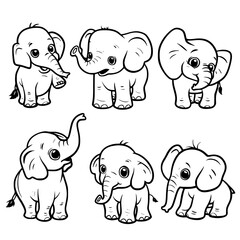 Elephant SVG, Elephant Svg, Elephant Clipart, Doodle Animal Svg, Doodle Elephant Svg, Cute Elephant Svg, Elephant Png, Elephant Vector, Jungle Animal Svg, Cute Baby Elephant Svg, Elephant Outline Svg,