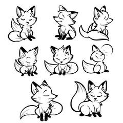 Baby Fox SVG, Fox Svg, Fox Clipart, Doodle Animal Svg, Doodle Fox Svg, Cute Fox Svg, Fox Png, Fox Vector, Jungle Animal Svg, Cute Baby Fox Svg, Fox Outline Svg, Kids Coloring Svg, Nursery Svg, Land An