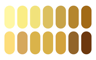 abstract gulden color palette banner in set for trendy design