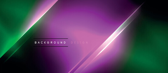 The Violet font on the electric blue neon lines creates a visually stunning visual effect lighting. The magenta triangle and lens flare add to the dynamic pattern