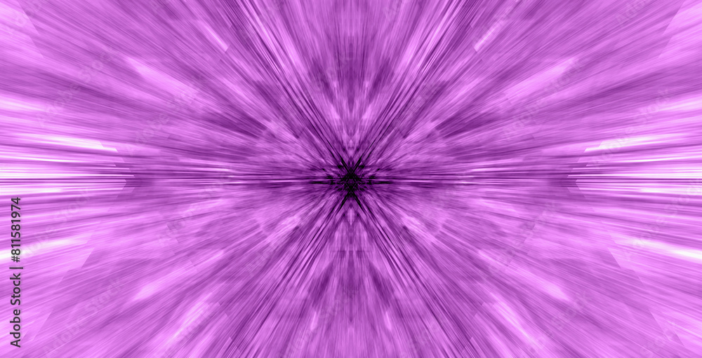 Aufkleber abstract flight in red space hyper jump illustration
