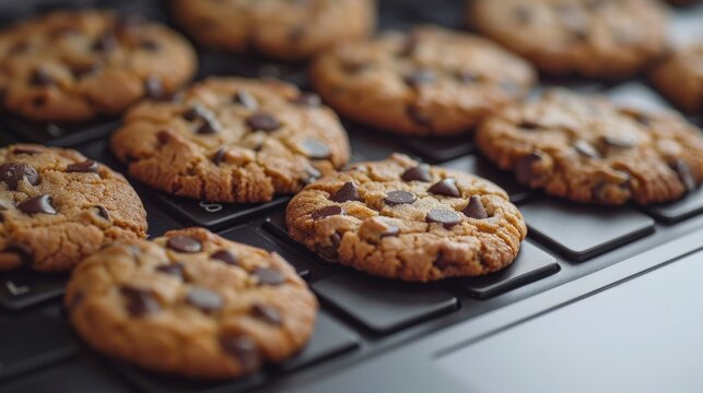 A conceptual photo representing internet cookies, creatively visualized to symbolize online tracking and data collection.

