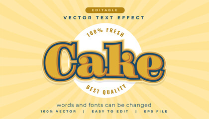 creative and editable cake font text edit style