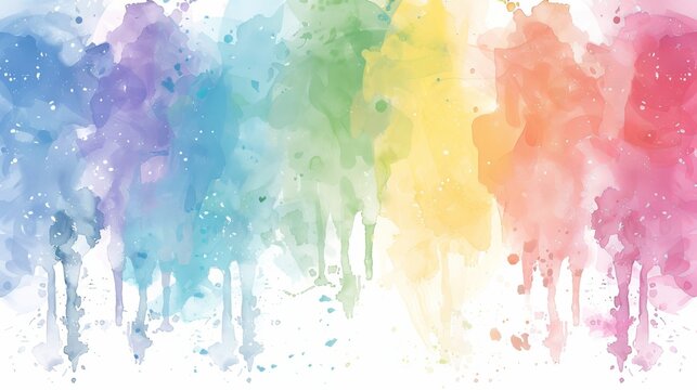 Celebrate the vibrant water color  festival with spring and is celebrated with a splash of colors, music, dance Colorful pastel drawing paper texture, for greeting poster design art wallpaper