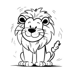 Baby Lion SVG, Lion Svg, Lion Clipart, Doodle Animal Svg, Doodle Lion Svg, Cute Lion Svg, Lion Png, Lion Vector, Jungle Animal Svg, Cute Baby Lion Svg, Lion Outline Svg, Kids Coloring Svg, Nursery Svg