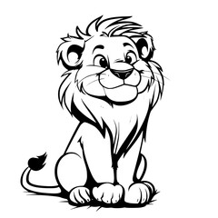 Baby Lion SVG, Lion Svg, Lion Clipart, Doodle Animal Svg, Doodle Lion Svg, Cute Lion Svg, Lion Png, Lion Vector, Jungle Animal Svg, Cute Baby Lion Svg, Lion Outline Svg, Kids Coloring Svg, Nursery Svg