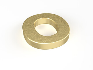 Gold letter O