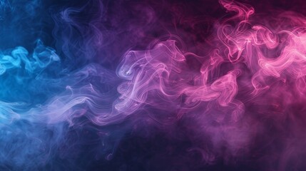 Purple and blue smoke intertwining in an ethereal abstract visual