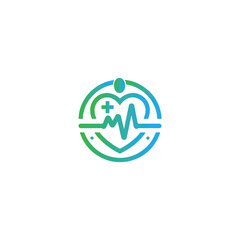 healthcare logo design vector