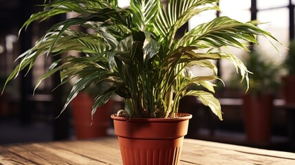 Fototapeta premium palm tree in a pot