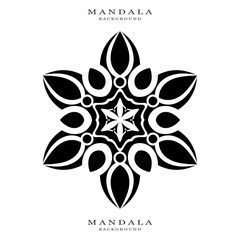 Beautiful and simple floral mandala background