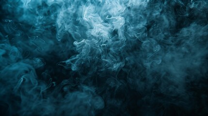 Mystical smokey fumes with dark backdrop. Central space for your message.