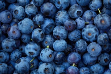 Closeup of fresh ripe blueberries