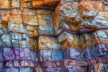 Colorful abstract rock formation