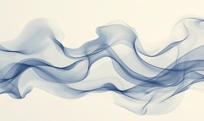 Abstract blue and white wave design on a light background