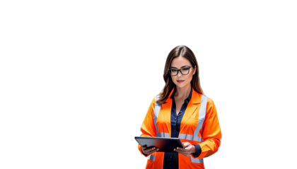 tablet activates center servers chief pc female digitalization starts using officer technology warehouse data big standingengineer information network server service specialist system computer