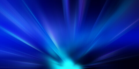 Fototapeta premium Abstract Lens flare blue light effects on black background for design
