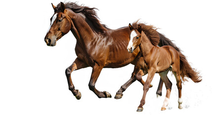 Fototapeta premium horse isolated on white background