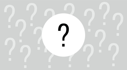 Question mark seamless pattern. Vector seamless pattern with question mark punctuation marks.