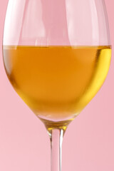 orange wine in a glass