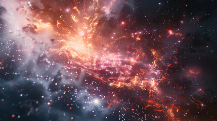 Fototapeta premium origin of the universe, Big Bang collision
